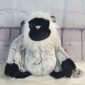 GANZ Grey Plush Langur Monkey Primate Webkinz Stuffed Animal Toy 10" Collectible